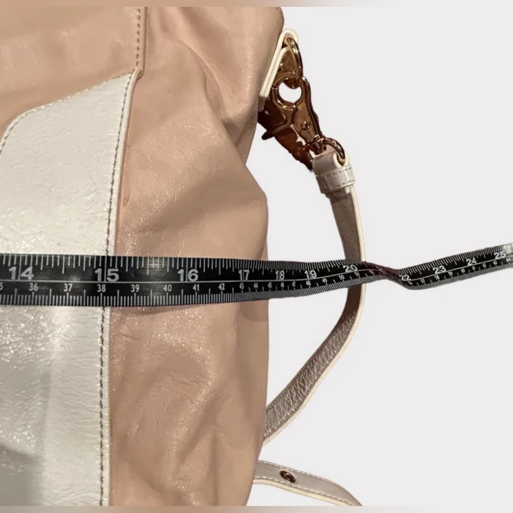 Badgley Mischka pink two- toned handbag - Picture 6 of 12